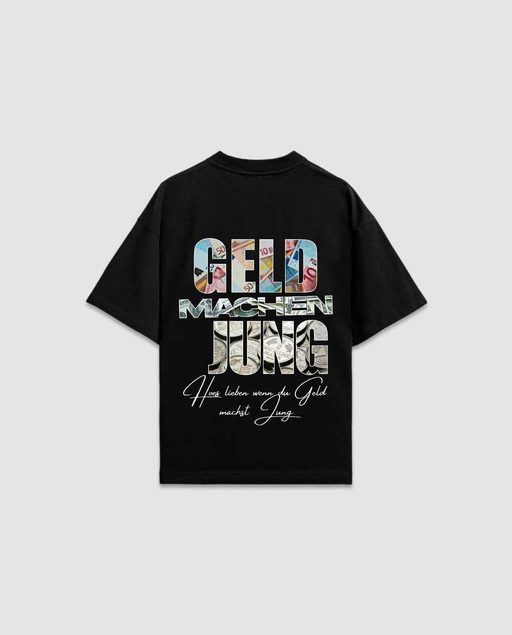 Geld machen Jung backprint