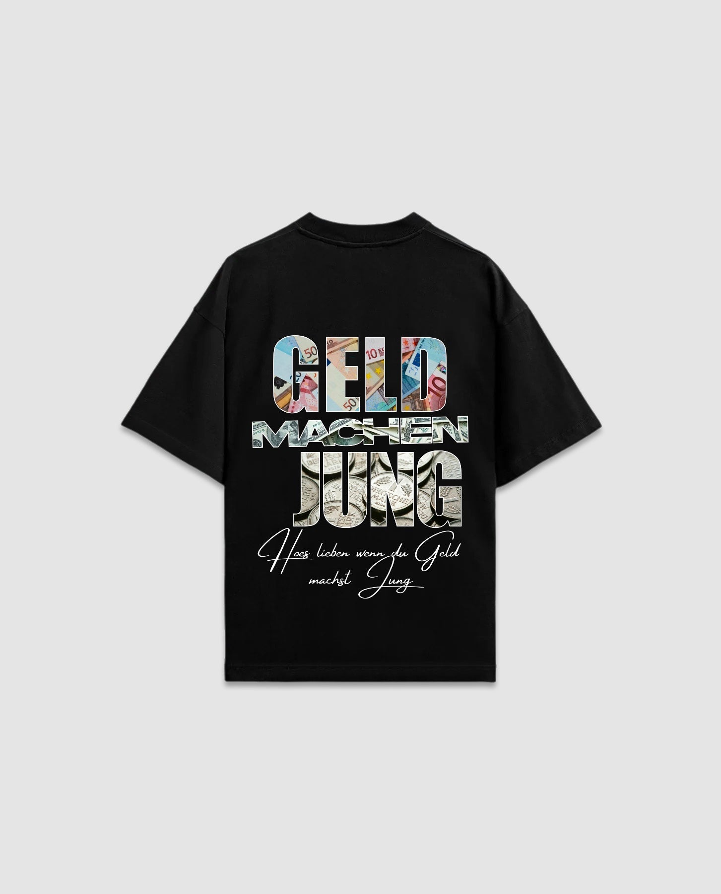 Geld machen Jung backprint