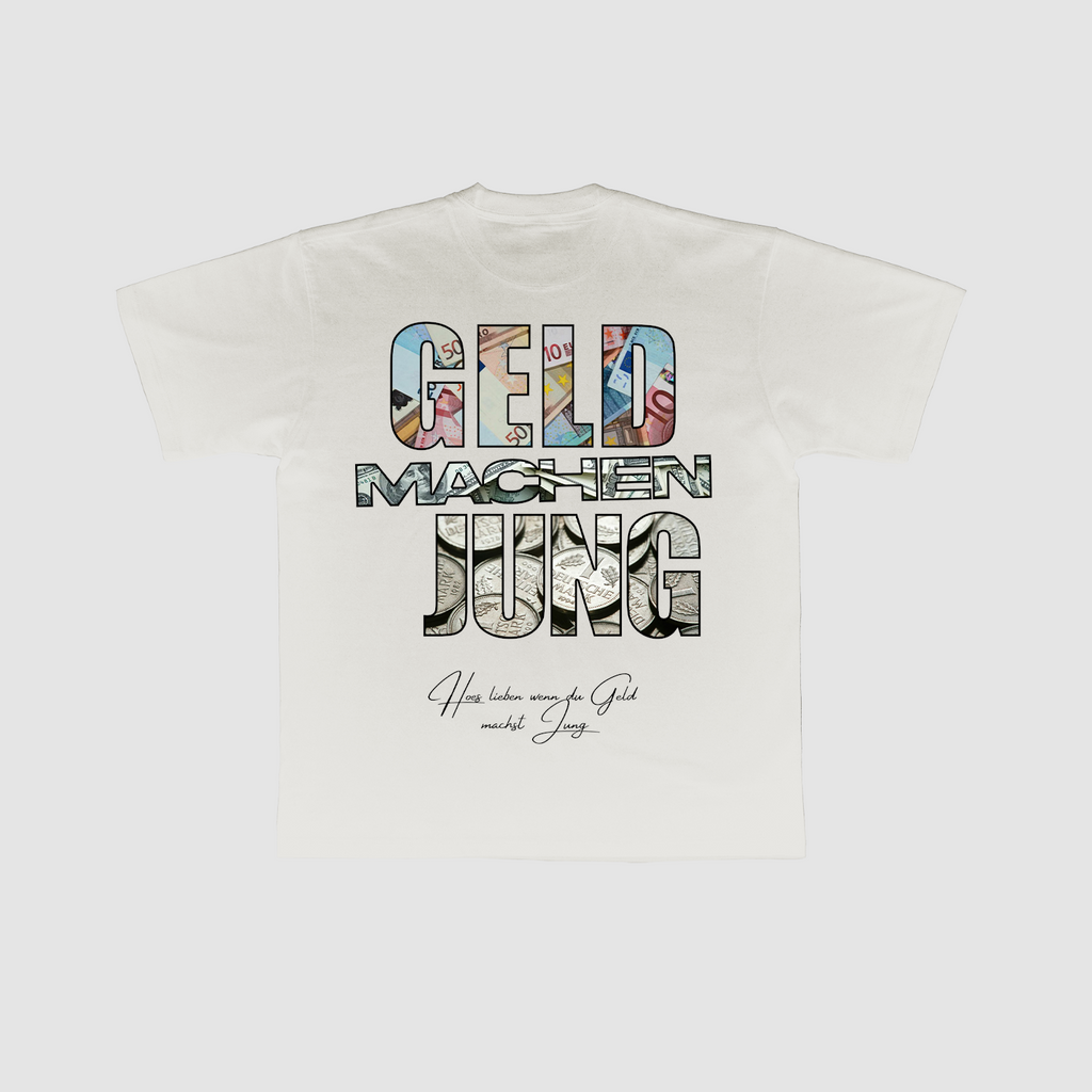 Geld machen Jung backprint